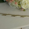 Classy 925 Sterling Silver Italy Gold Plated Part Bracelet Length 7.5 Inch