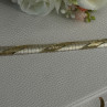 Classy 925 Sterling Silver Italy Gold Plated Part Bracelet Length 7.5 Inch