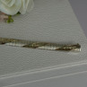 Classy 925 Sterling Silver Italy Gold Plated Part Bracelet Length 7.5 Inch