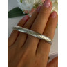 Classy 925 Sterling Silver Italy Gold Plated Part Bracelet Length 7.5 Inch