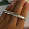 Classy 925 Sterling Silver Italy Gold Plated Part Bracelet Length 7.5 Inch