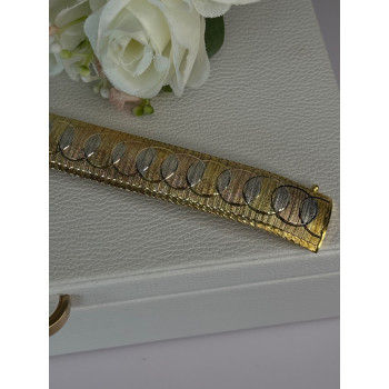 Italy Milor 925 Sterling Silver Gold Plated Bracelet Length 7.5 Inch