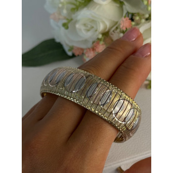 Italy Milor 925 Sterling Silver Gold Plated Bracelet Length 7.5 Inch