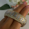Italy Milor 925 Sterling Silver Gold Plated Bracelet Length 7.5 Inch