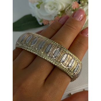 Italy Milor 925 Sterling Silver Gold Plated Bracelet Length 7.5 Inch