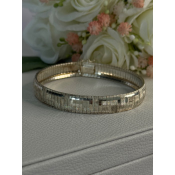 Jcm Italy 925 Sterling Silver Bracelet Length 7.5 Inch