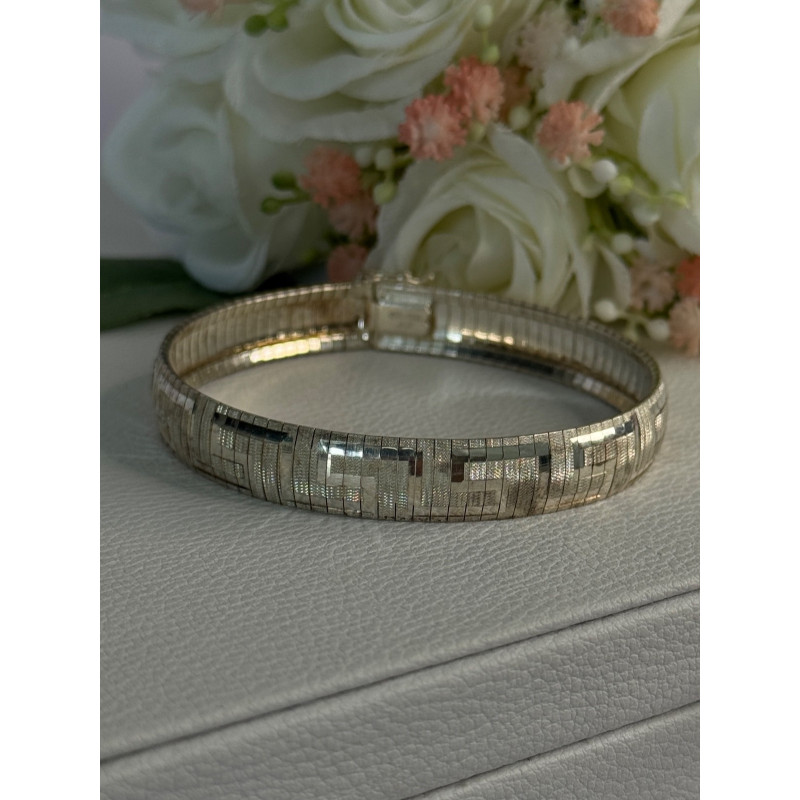 Jcm Italy 925 Sterling Silver Bracelet Length 7.5 Inch