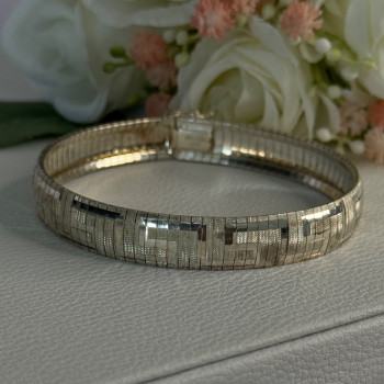 Jcm Italy 925 Sterling Silver Bracelet Length 7.5 Inch