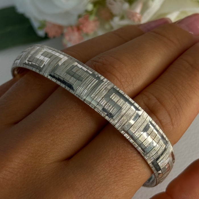 Jcm Italy 925 Sterling Silver Bracelet Length 7.5 Inch