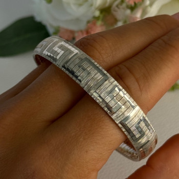 Jcm Italy 925 Sterling Silver Bracelet Length 7.5 Inch