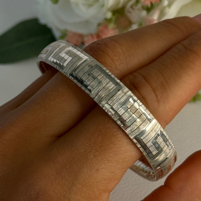 Jcm Italy 925 Sterling Silver Bracelet Length 7.5 Inch