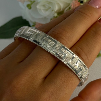 Jcm Italy 925 Sterling Silver Bracelet Length 7.5 Inch