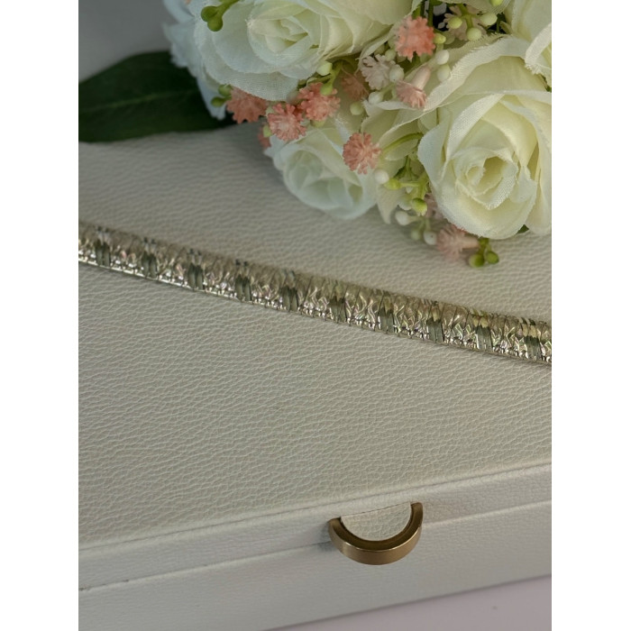 Beautiful Classy Italy 925 Sterling Silver Bracelet Length 7.5 Inch