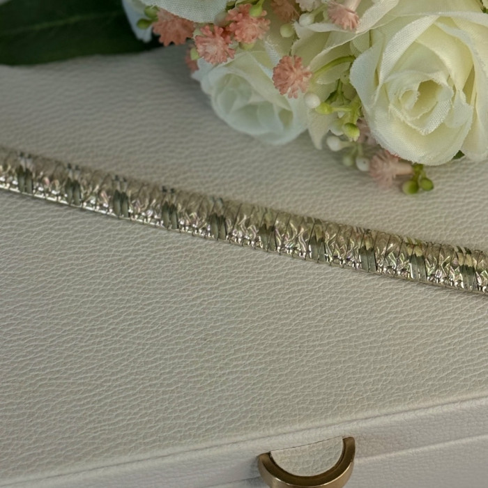 Beautiful Classy Italy 925 Sterling Silver Bracelet Length 7.5 Inch