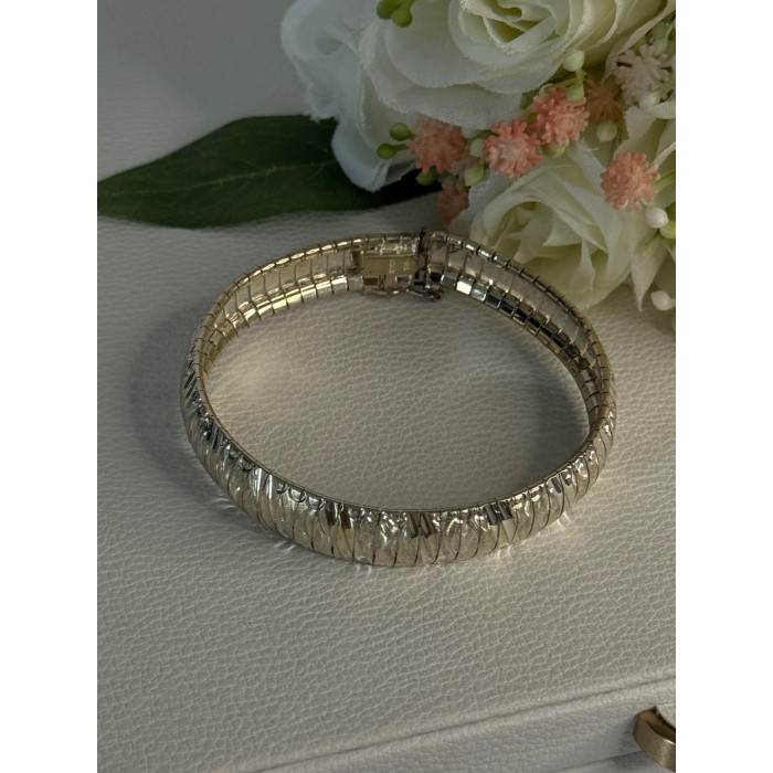 Beautiful Classy Italy 925 Sterling Silver Bracelet Length 7.5 Inch