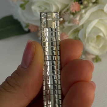 Beautiful Classy Italy 925 Sterling Silver Bracelet Length 7.5 Inch