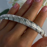 Beautiful Classy Italy 925 Sterling Silver Bracelet Length 7.5 Inch