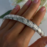 Beautiful Classy Italy 925 Sterling Silver Bracelet Length 7.5 Inch
