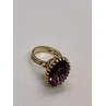 14K YELLOW GOLD & AMETHYST RING  SIZE 5.5