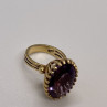 14K Yellow Gold & Amethyst Ring Size 5.5