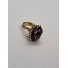 14K YELLOW GOLD & AMETHYST RING  SIZE 5.5
