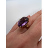 14K YELLOW GOLD & AMETHYST RING  SIZE 5.5