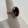 14K Yellow Gold & Amethyst Ring Size 5.5