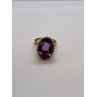 14K YELLOW GOLD & AMETHYST RING  SIZE 5.5