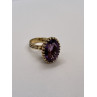 14K YELLOW GOLD & AMETHYST RING  SIZE 5.5