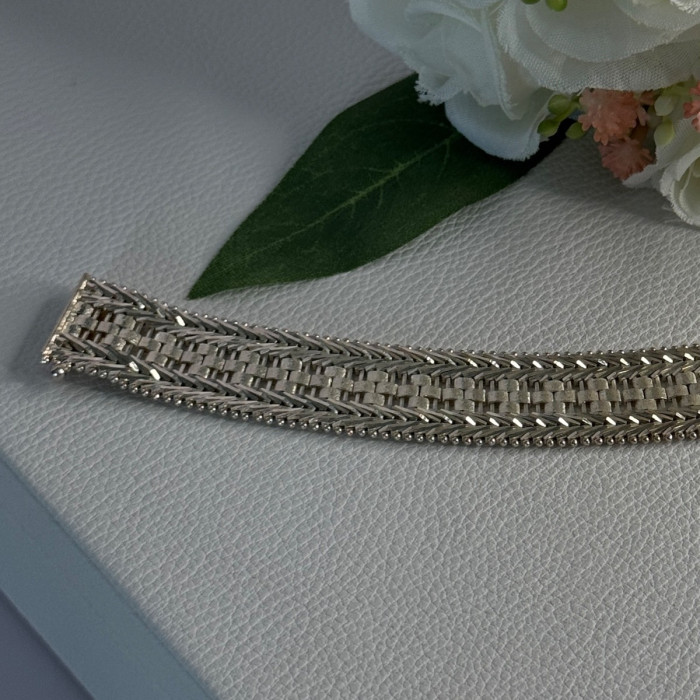 Elegant Italy Milor 925 Sterling Silver Bracelet Length 8 Inch