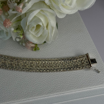 Elegant Italy Milor 925 Sterling Silver Bracelet Length 8 Inch