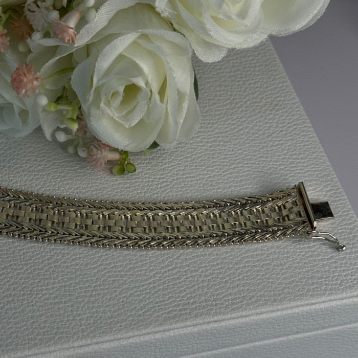 Elegant Italy Milor 925 Sterling Silver Bracelet Length 8 Inch