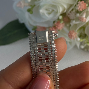 Elegant Italy Milor 925 Sterling Silver Bracelet Length 8 Inch