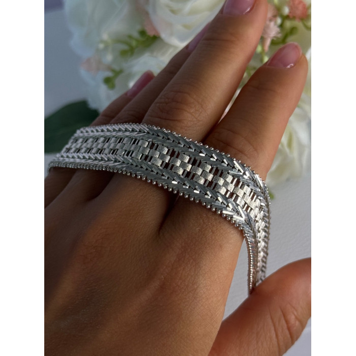 Elegant Italy Milor 925 Sterling Silver Bracelet Length 8 Inch