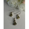 925 Sterling Silver Peridot Earrings & Pendant Set