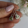 925 Sterling Silver Peridot Earrings & Pendant Set