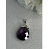 925 Sterling Silver Amethyst Pendant Length 1.40 Inch