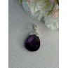 925 Sterling Silver Amethyst Pendant Length 1.40 Inch