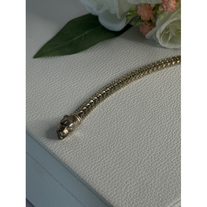 925 Sterling Silver Pantera Bracelet Length 8 Inch