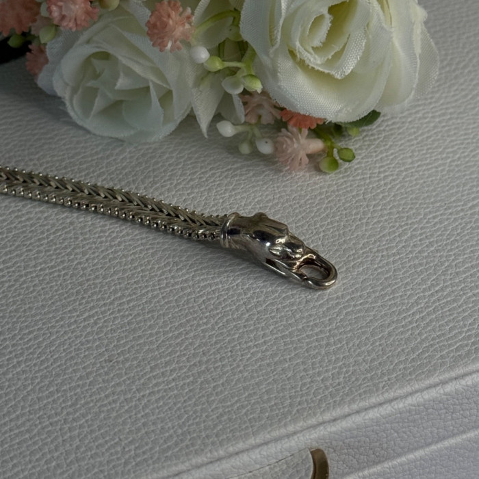 925 Sterling Silver Pantera Bracelet Length 8 Inch