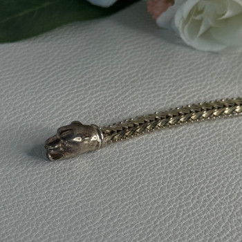 925 Sterling Silver Pantera Bracelet Length 8 Inch