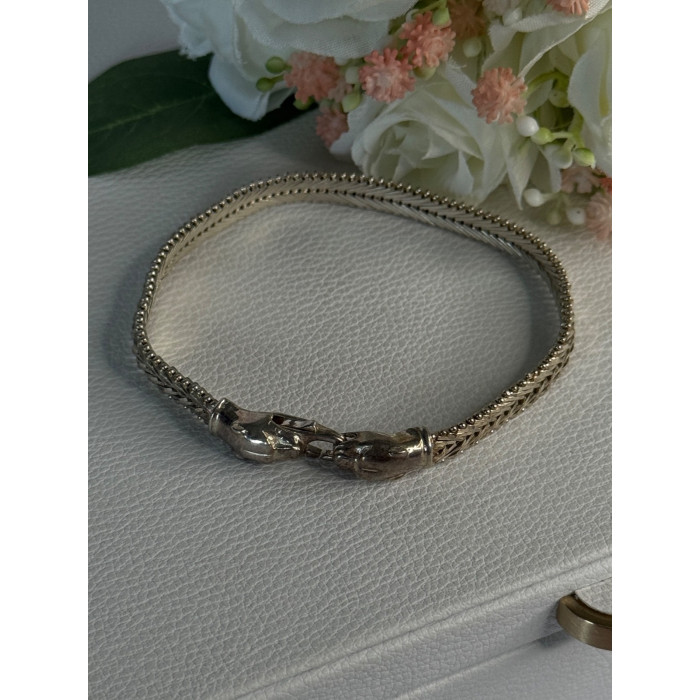 925 Sterling Silver Pantera Bracelet Length 8 Inch