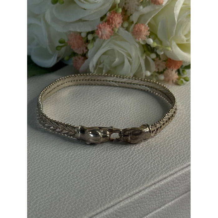 925 Sterling Silver Pantera Bracelet Length 8 Inch