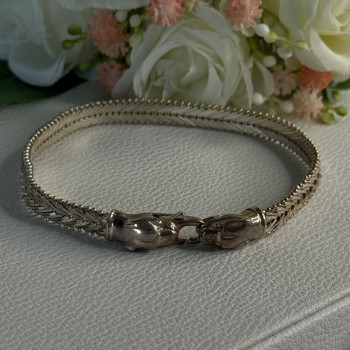 925 Sterling Silver Pantera Bracelet Length 8 Inch