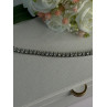 Beautiful 925 Sterling Silver CZ Bracelet Length 7.5 Inch