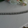 Beautiful 925 Sterling Silver CZ Bracelet Length 7.5 Inch