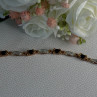 925 Sterling Silver Gold Plated Sapphire Bracelet Length 7.5 Inch