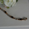 925 Sterling Silver Gold Plated Sapphire Bracelet Length 7.5 Inch