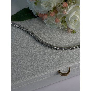 Elegant 925 Sterling Silver CZ Bracelet Length 7.5 Inch