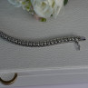 Elegant 925 Sterling Silver CZ Bracelet Length 7.5 Inch